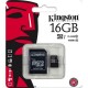 MicroSDHC Card 16GB Kingston 45MB/s Class10 adaptor