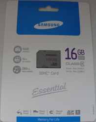 SDHC 16GB Samsung Class6